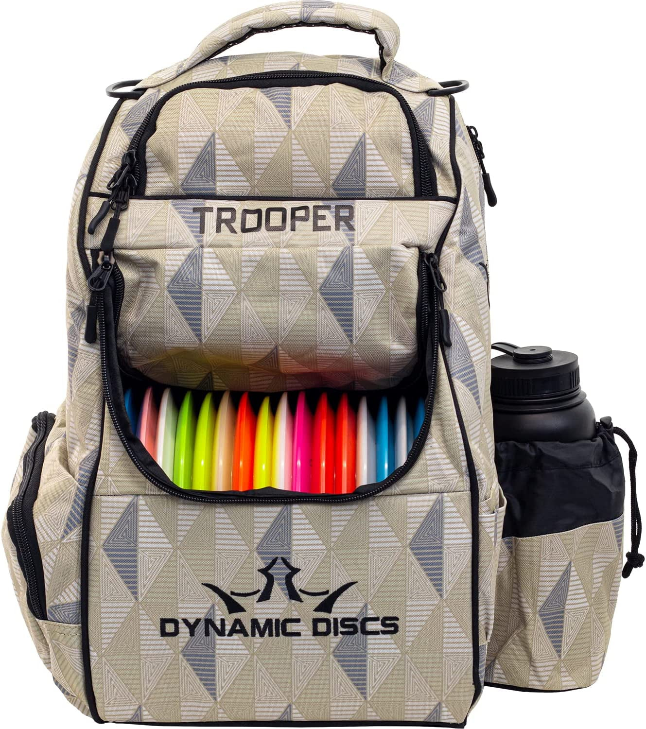 Trooper Disc Golf Bag | Large Frisbee Bags with 18+ Discs Capacity | Lightweight & Durable Backpack | Great Gifts or Disc Golf Accessories for Men | Ideal for Beginners & Pro Players