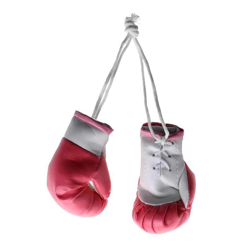 Mini Boxing Gloves Miniature Punching Gloves Car Hanging Pendant Boxing Gloves Model Decoration Rearview Mirrors Styling