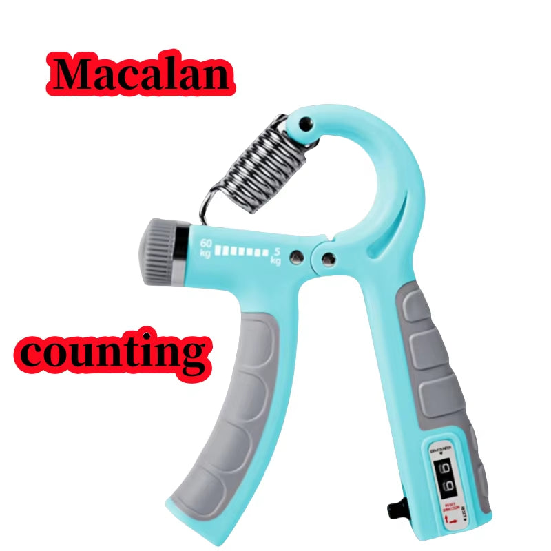 5-60Kg Adjustable Hand Grip Strengthener Hand Grip Trainer with Counter Wrist Forearm and Hand Exerciser for Muscle Building