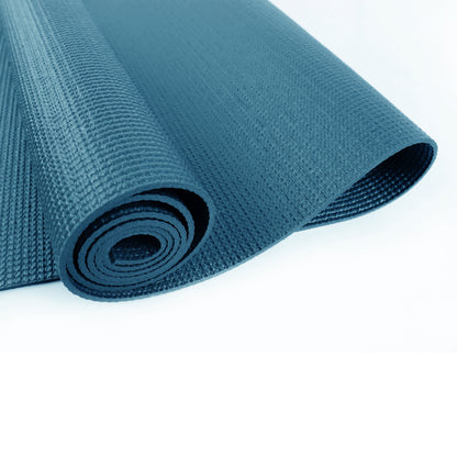 PVC Yoga Mat, 3Mm, Real Teal, 68Inx24In, Non Slip, Cushioning for Support and Stability