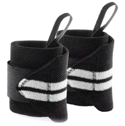 Fitness Weight Lifting Wrist Wraps with Thumb Loops, Pair