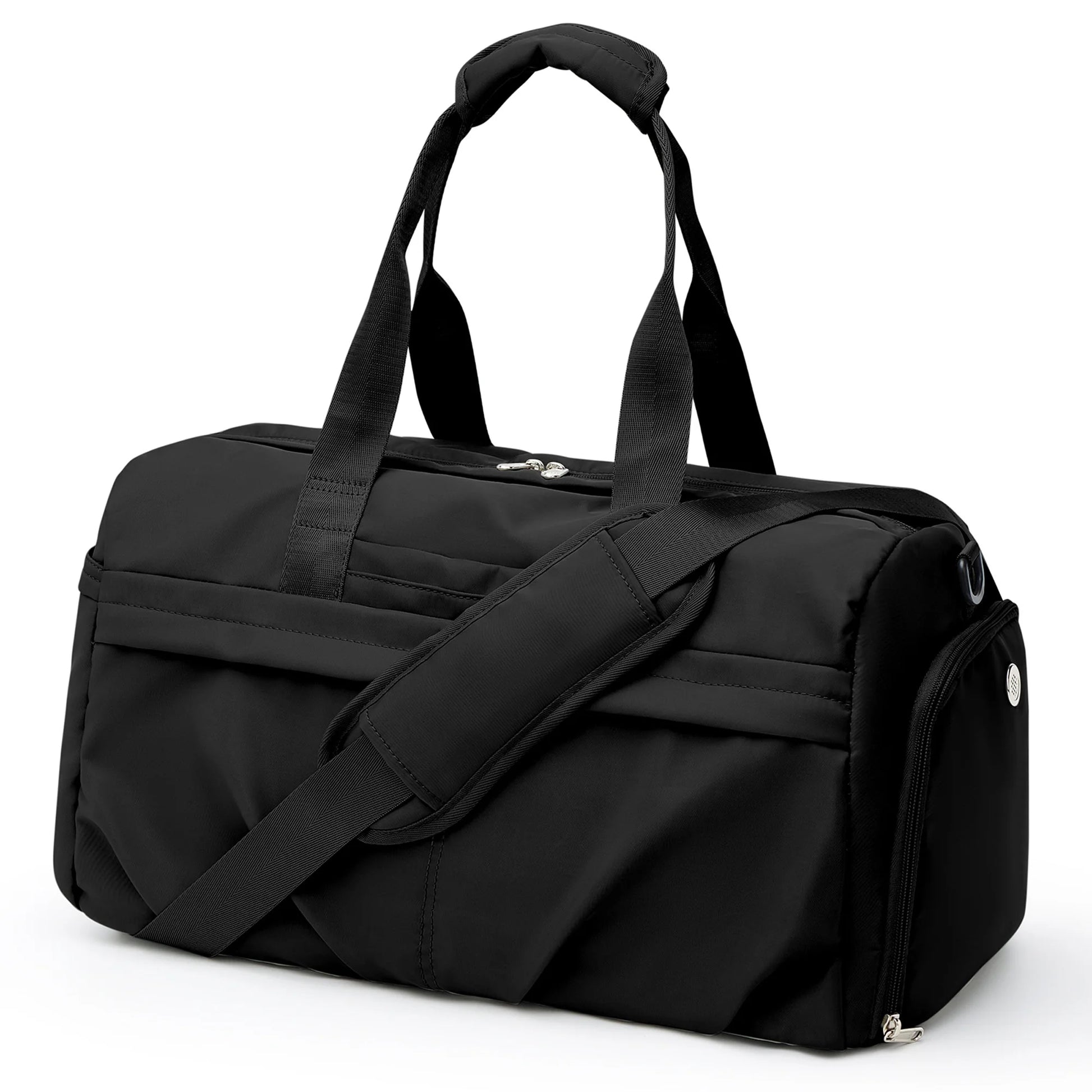 Unisex 18.11" Waterproof Sports Duffel Bag, Black