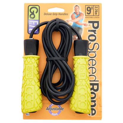 Speed Training Jump Rope with Padded Foam Grips - Adjustable Pro 9Ft Rope, Ball Bearing Movement for Smooth Rotation Ideal for Boxing, Cardio or Endurance Workout