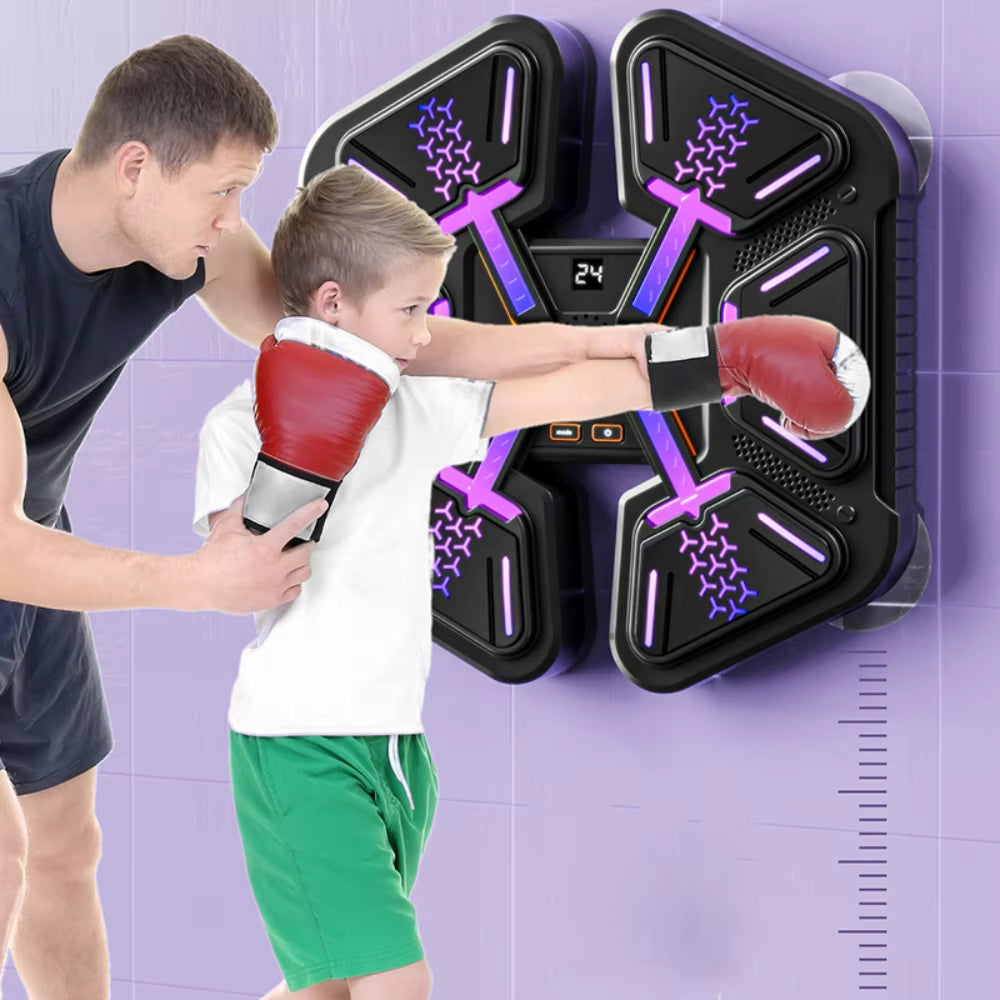 New Smart Music Boxing Machine Adult/Children Sports Fitness Boxing Trainer Home Exercise Response Training Boxing Wall Target