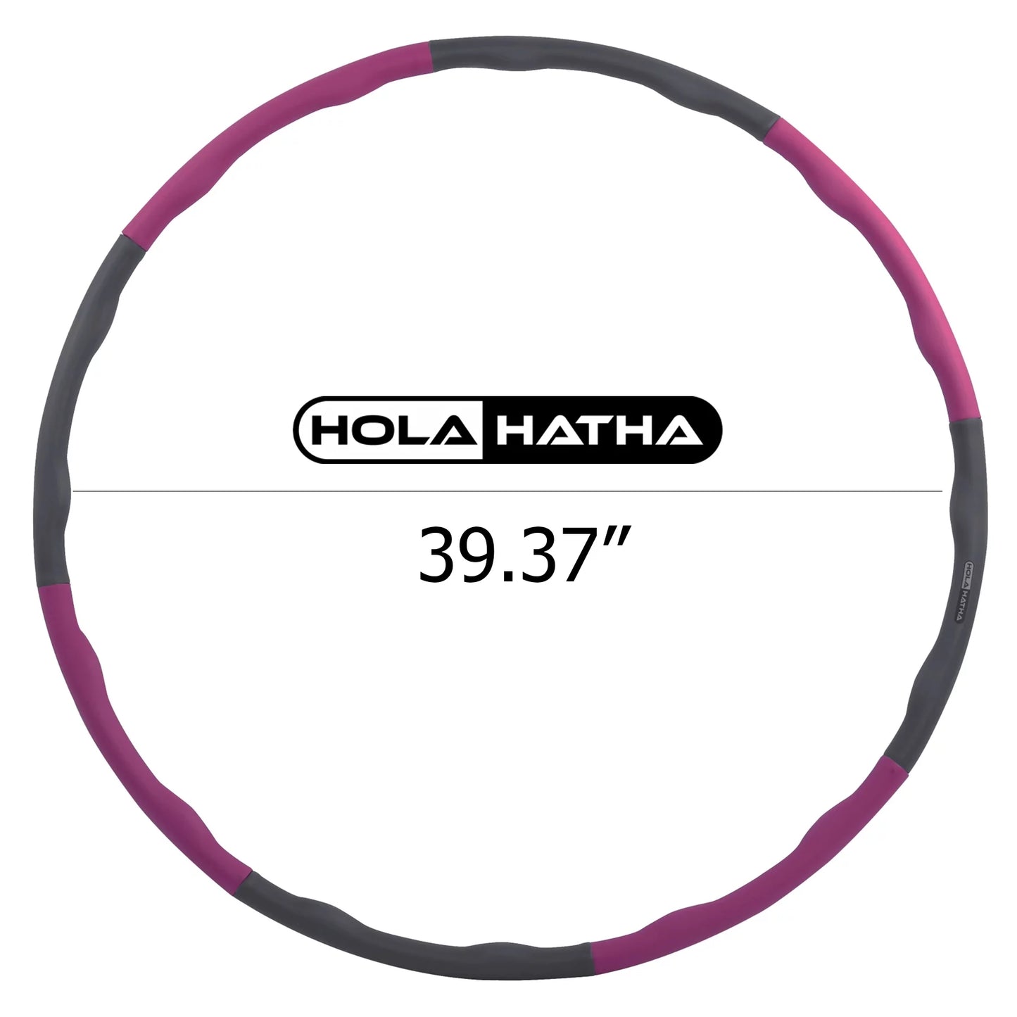 900G 6 Piece Weighted Padded Fitness Hula Hoop for Home Workouts