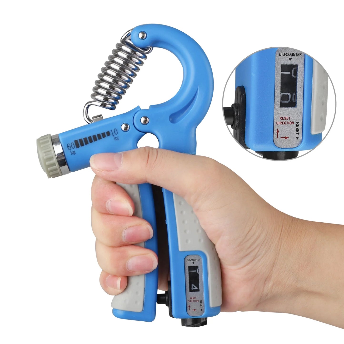 Hand Grip Strengthener, Adjustable Resistance 22-132Lbs (10- 60Kg), Hand Grip Exerciser, Strengthen Grip, Hand Squeezer, Forearm Grip, Hand Exercise, Gripper, Finger Strengthener