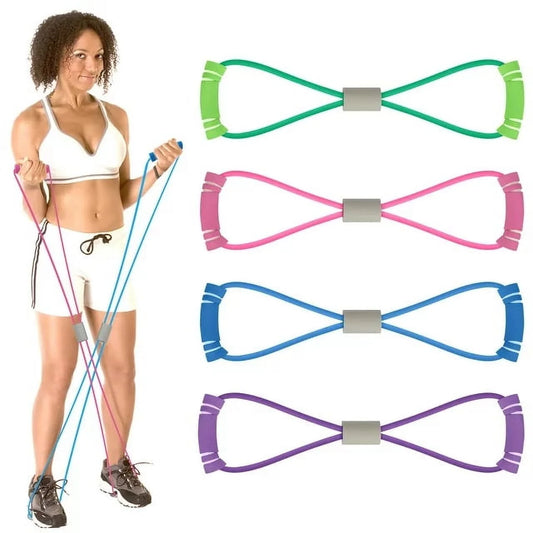 Resistance Bands [4 Pack] Yoga Resistance Band Stretch Fitness Band,Pull Rope,Chest Arm and Shoulder Stretch Bands for Home Workout,Physical Therapy Stretching Gym Equipment