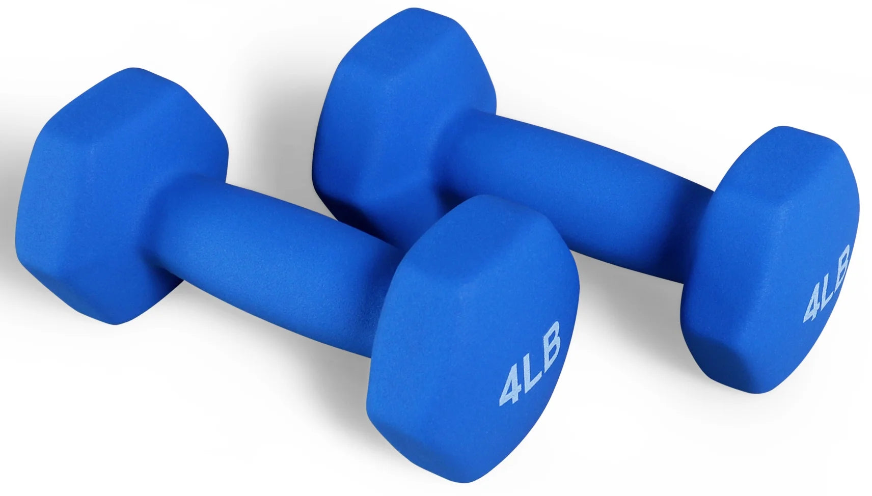 All-Purpose Color Neoprene Coated Dumbbells, 4 Lbs Pair