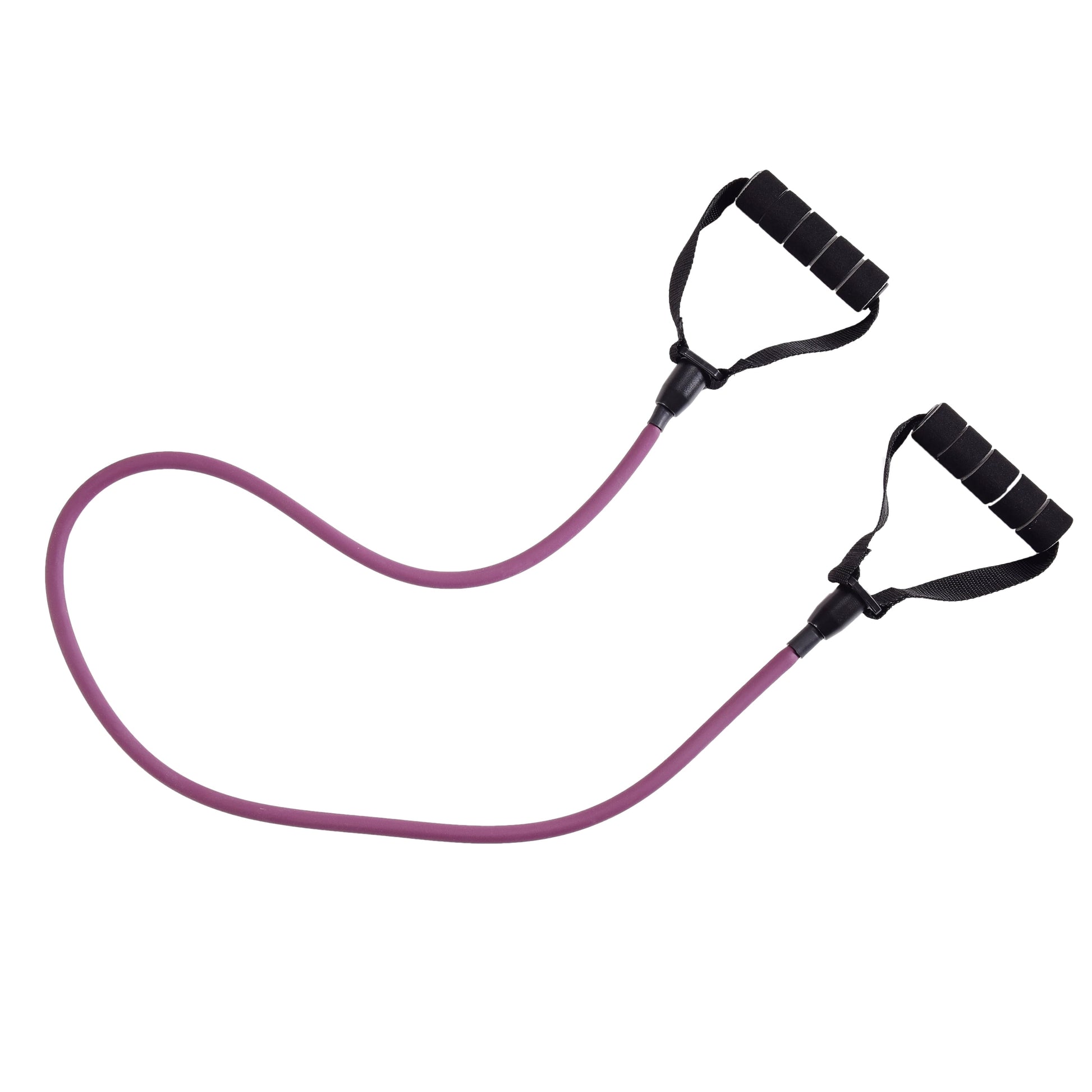 Resistance Tube Exercise Band, Medium Resistance, Purple