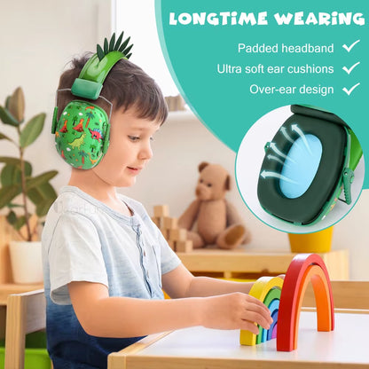 Kids Ear Protection Safety Ear Muffs Hearing Protectors Adjustable Noise Cancelling Headphones for Children Toddlers Autism Gift