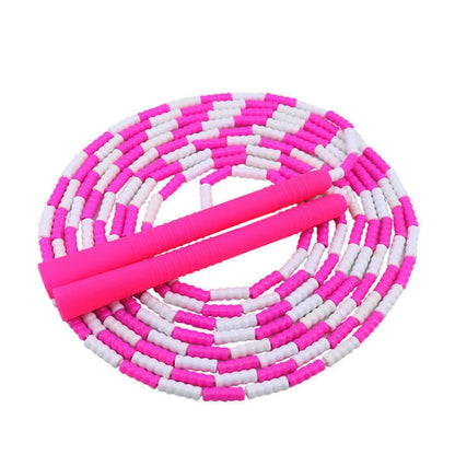 PVC Jump Rope Jump Ropes for Kids Adjustable Length Tangle-Free Segmented Hard Beaded Skipping Rope Fitness Jump Rope for Kids