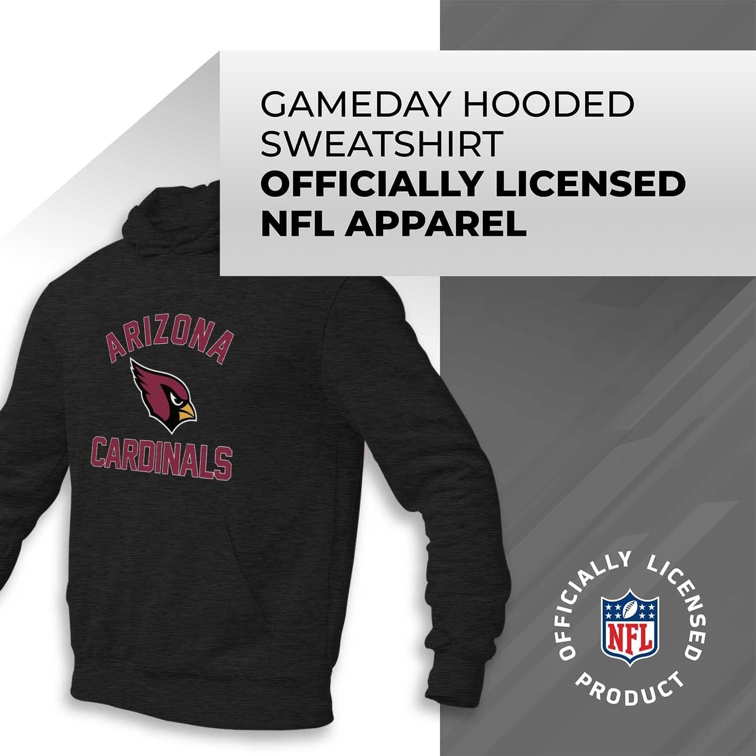 NFL Adult Gameday Hooded Sweatshirt - Poly Fleece Cotton Blend - Stay Warm and Represent Your Team in Style