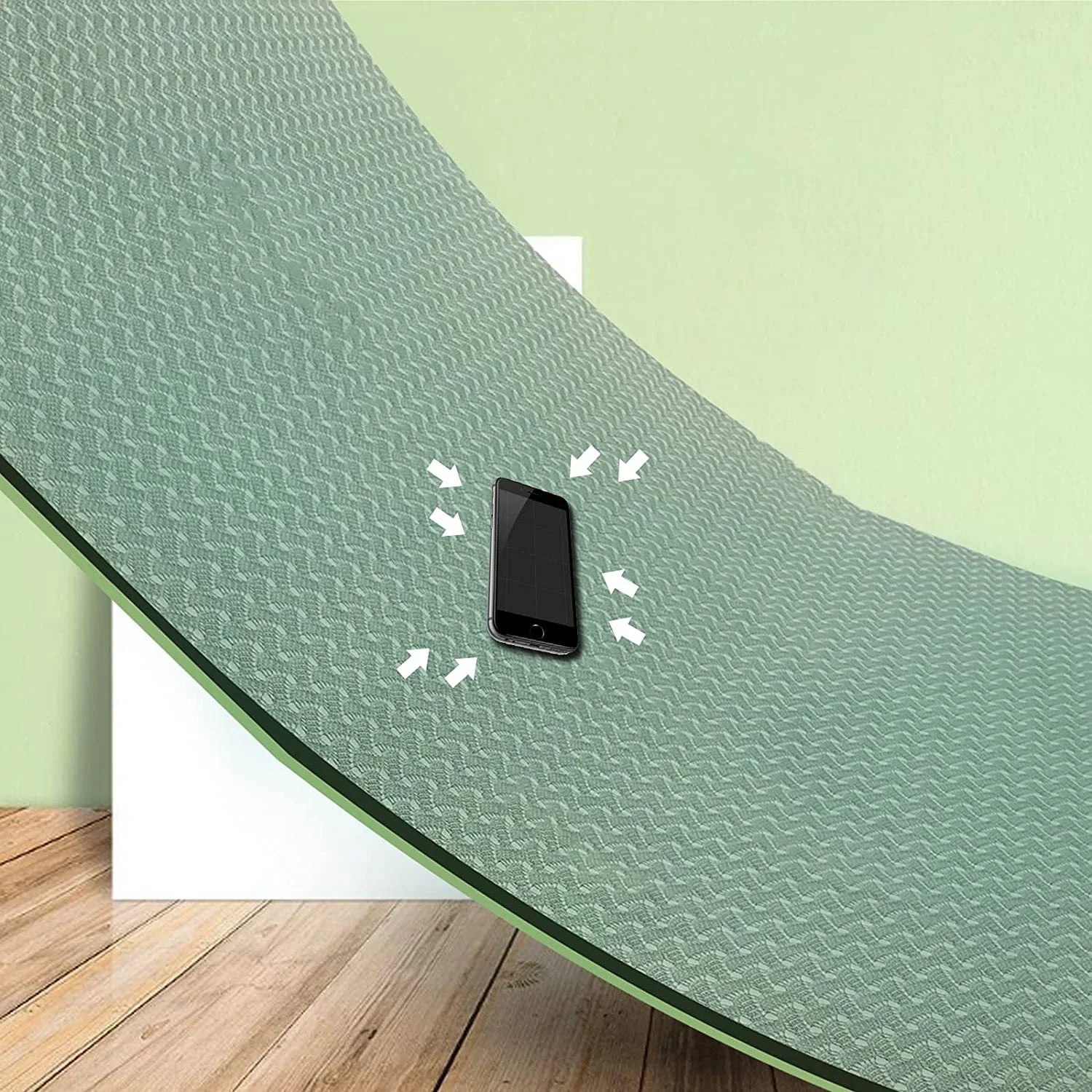 Eco Friendly Yoga Mat, 1/3 Inch Extra Thick TPE Non Slip Exercise Mats, 8Mm