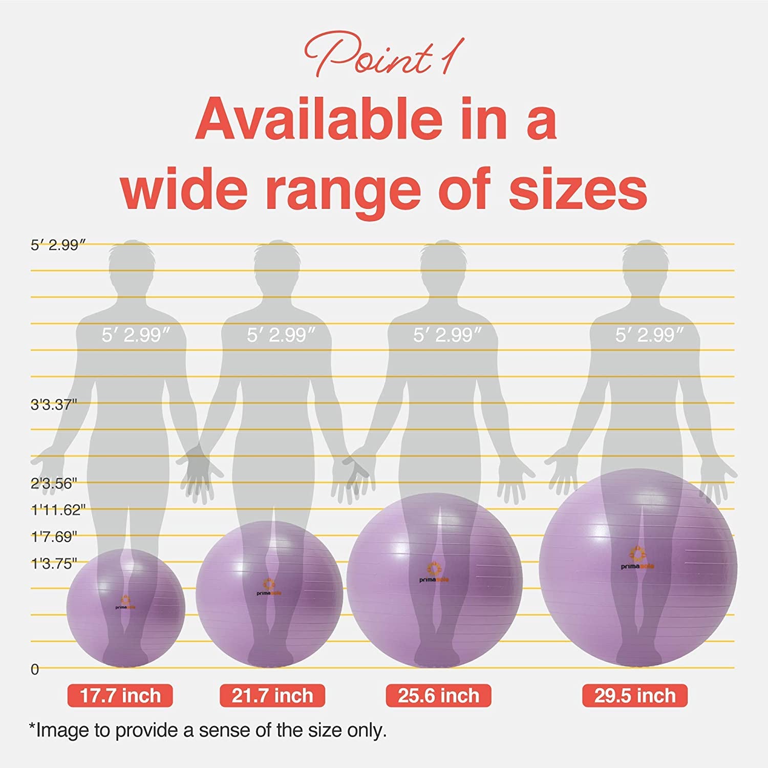 Exercise Ball for Balance Stability Fitness Workout Yoga Pilates at Home Office & Gym Birthing Ball for Pregnancy, Office Ball Chair